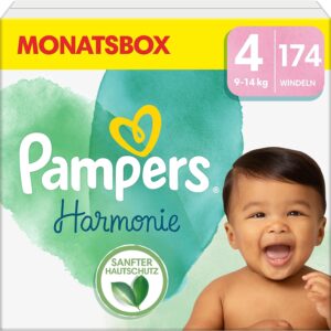 Pampers Windeln Harmonie Gr.4 Maxi (9-14 kg), Monatsbox, 174 St