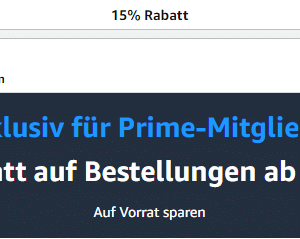 [Amazon Prime] 15% Rabatt ab 50€ Mindestbestellwert auf hunderte von Artikeln (vor allem Lebensmittel)