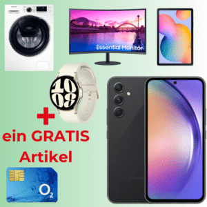 Galaxy A54 5G (256GB) für 5€ + GRATIS Artikel deiner Wahl + 100€ Wechselbonus + 25GB 5G/LTE Allnet für 29,99€/Monat (o2 mobil M)