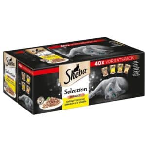 🐈 Sheba Nassfutter Katze Selection in Sauce - Geflügel Variation 40x85g