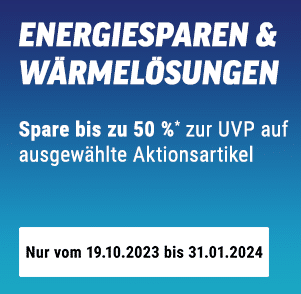 ♨️ Energiesparen: bis zu 50% Rabatt auf ausgewählte Wärmelösungen