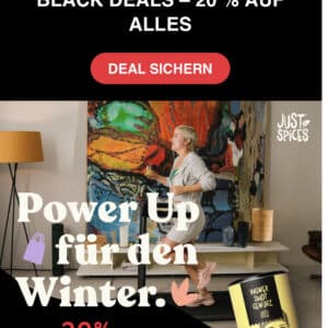 20% auf alles bei Just Spices