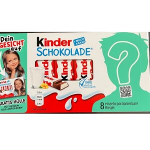 Dein Gesicht auf der Kinderschokolade