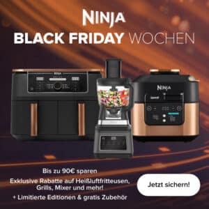 Ninja: bis zu 90€ sparen auf Heißluftfritteusen, Grills, Mixer &amp; mehr