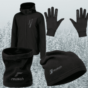 Reusch Winterset (4-tlg.) ❄️ Steppjacke | Handschuhe | Halswärmer | Mütze