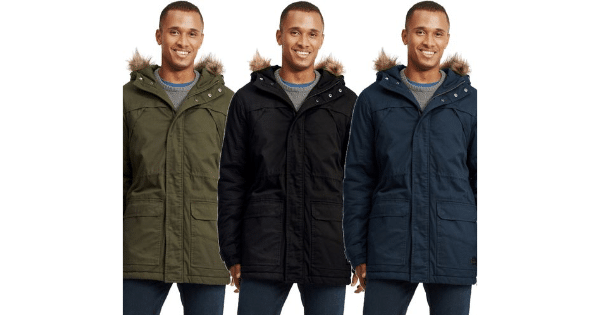 Herren-Winterparka Solid Danello