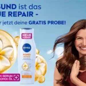 &#034;Nivea Power Repair Shampoo Sample&#034; gratis bei &#034;Schick mir eine Probe&#034;