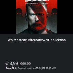 Wolfenstein: Alternativwelt-Kollektion | PS4 | 13,99€ statt 35,85€