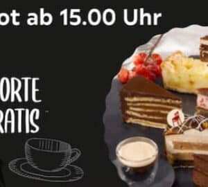 1 Stück Torte gratis zum Kaffe bei XXXLutz ab 15 Uhr