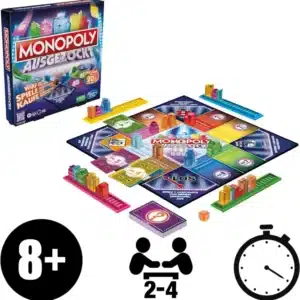 Monopoly Ausgezockt Brettspiel – schnelles Monopoly Familien-Spiel für 13,39€ (statt 21€)