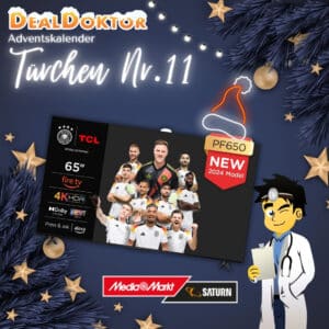 🎁 DealDoktor Adventskalender - Türchen 11: TCL 65-Zoll 4K Ultra HD Fernseher