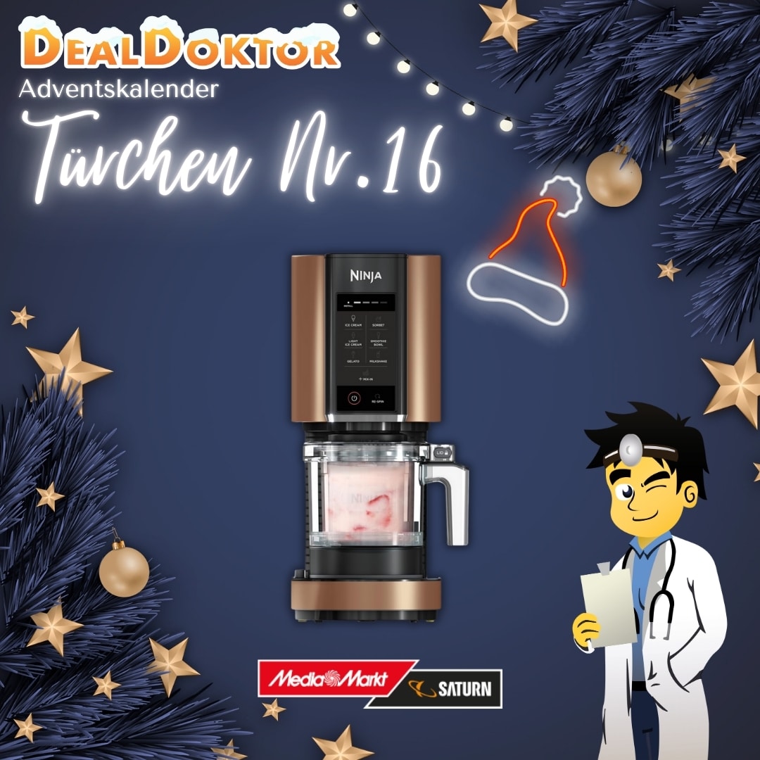 Thumbnail 🎁 DealDoktor Adventskalender - Türchen 16: Ninja CREAMi Eismaschine &amp; Frozen Dessert Maker 