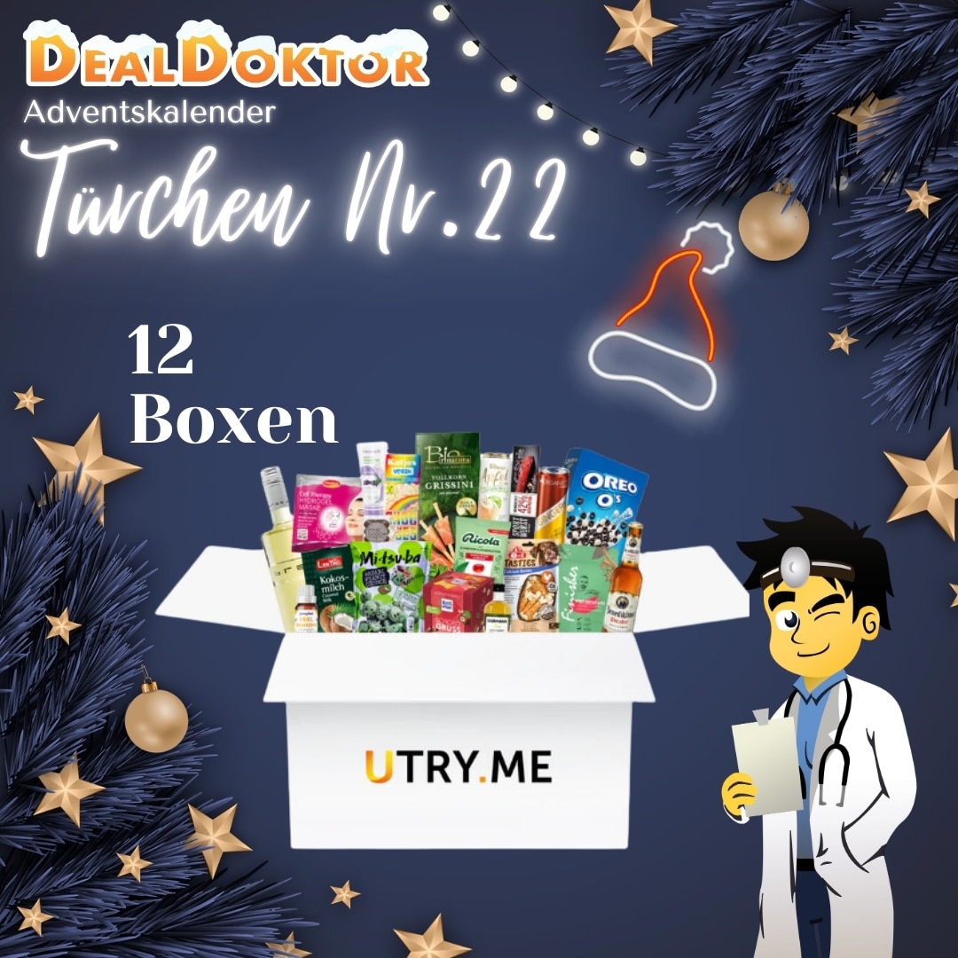 Thumbnail 🎁 DealDoktor Adventskalender - Türchen 22: 12x UTRY.ME Box