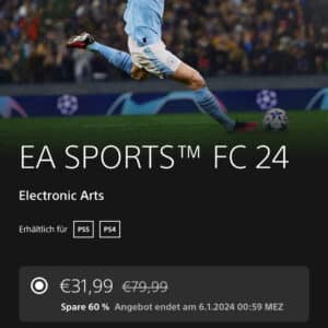 EA Sports FC 24 für PS4 & PS5 (Sony Playstation Store Deal)