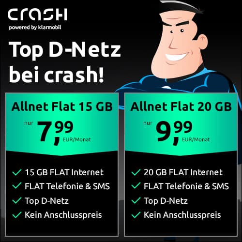 Letzte Chance 😱 28GB Telekom Allnet 9,99€/Monat (Black Deal Anschlusspreis für Klarmobil) von Friday + / Crash nur 29,99€