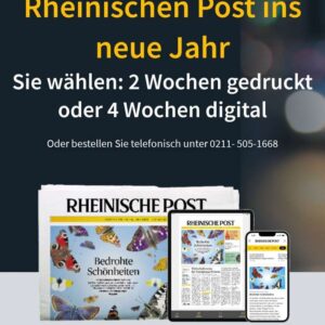 Rheinische Post 2 Wochen gedruckt oder 4 Wochen Digital kostenlos -selbstkündigend-