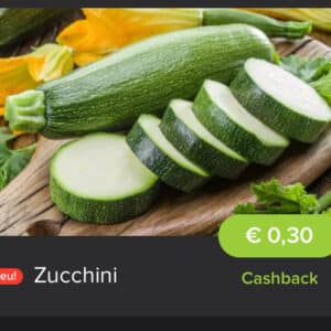 0,30€ Cashback auf Zucchini bei Marktguru