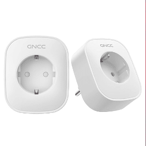 2x WLAN Smart Steckdose GNCC mit Energieverbrauchskontrolle, Fernbedienung &amp; Sprachsteuerung für 15,99 €