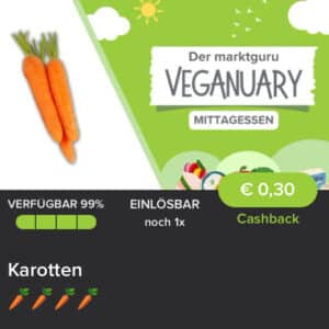 0,30€ Cashback auf Karotten 🥕 von Marktguru