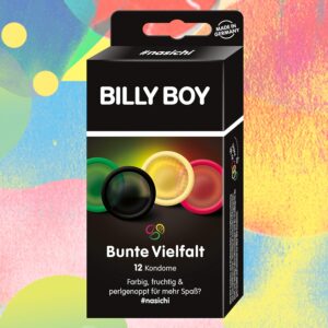 Billy Boy Kondome Mix-Sortiment Bunte Vielfalt 12 Stück