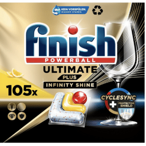 105x Finish Ultimate Plus Infinity Shine Citrus Spülmaschinentabs für 18,62€ - 18 Cent pro Tab