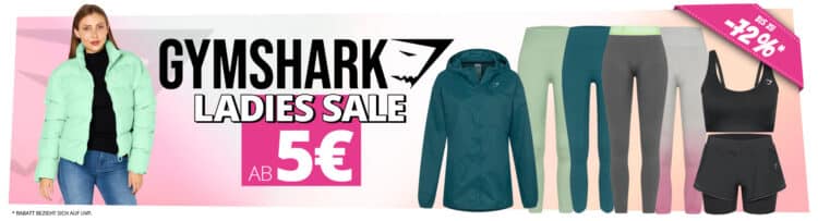 SportSpar: Bis zu 72% Rabatt auf Gymshark Damen-Sportbekleidung