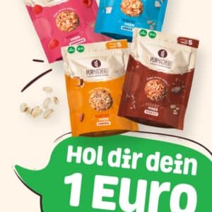 1€ Rabatt für VEGANSNACKEN von PURMACHEREI