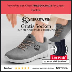 Gratis 3x Socken bei Merino Schuhbestellung bei Giesswein