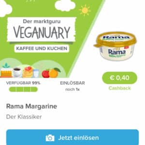 Rama für 0,89€ mit Marktguru und Aldi Nord