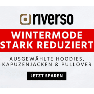 riverso Wintersale: Hoodies, Kapuzenjacken &amp; Pullover schon ab 16,99€ + 20% Gutschein