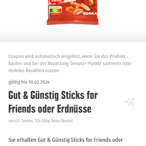 Erdnüsse gratis bei Edeka Südbayern