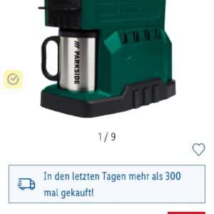 Parkside mobile 20V Akku Kaffeemaschine Knaller