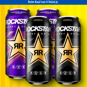 Rockstar Energy Drink bei Lidl 4 Stück für jeweils 0,50€