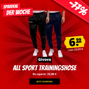 Givova All Sport Trainingshose für 10,94€ (statt 14€)