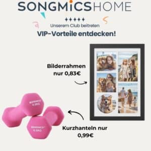 Schuhregal für 1,99€, Bilderrahmen für 0,83€ uvm. bei Songmics + gratis Versand