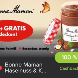 Edeka: Gratis 1x Haselnuss und Kakao Creme Bonne Maman bei Marktguru