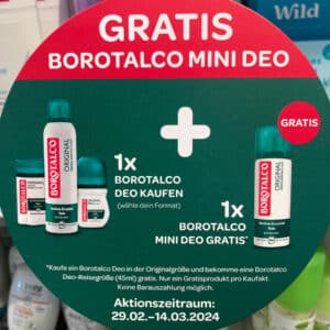 gratis Borotalco Minideo zu Borotalco Deo bei DM