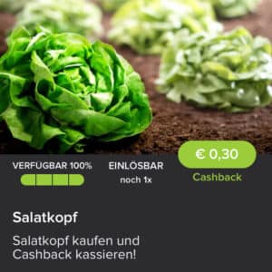 0,30€ Cashback auf Salatkopf