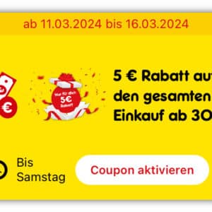 5€ Rabatt Netto App MEW 30€