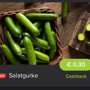 0,30€ Cashback auf Salatgutke bei Marktguru