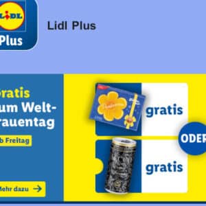 Pralinen oder 1 Dose Prosecco Lidl App Coupons zum Frauentag