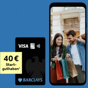 Eine der besten gebührenfreien Kreditkarten 💳 Barclays Visa (ehem. Barclaycard) + 40€ 💸