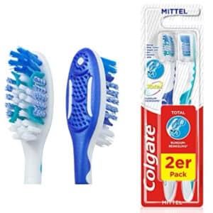 Colgate Zahnbürste Total Rundum-reinigung, mittel, 2 Stück für 1,76€(statt 2,45€)