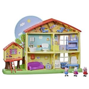 Peppa Pig Peppa’s Adventures Peppas Tag- und Nacht-Haus, Spielhaus mit Sprache, Licht und Geräuschen für 40€ (statt 62,89€)