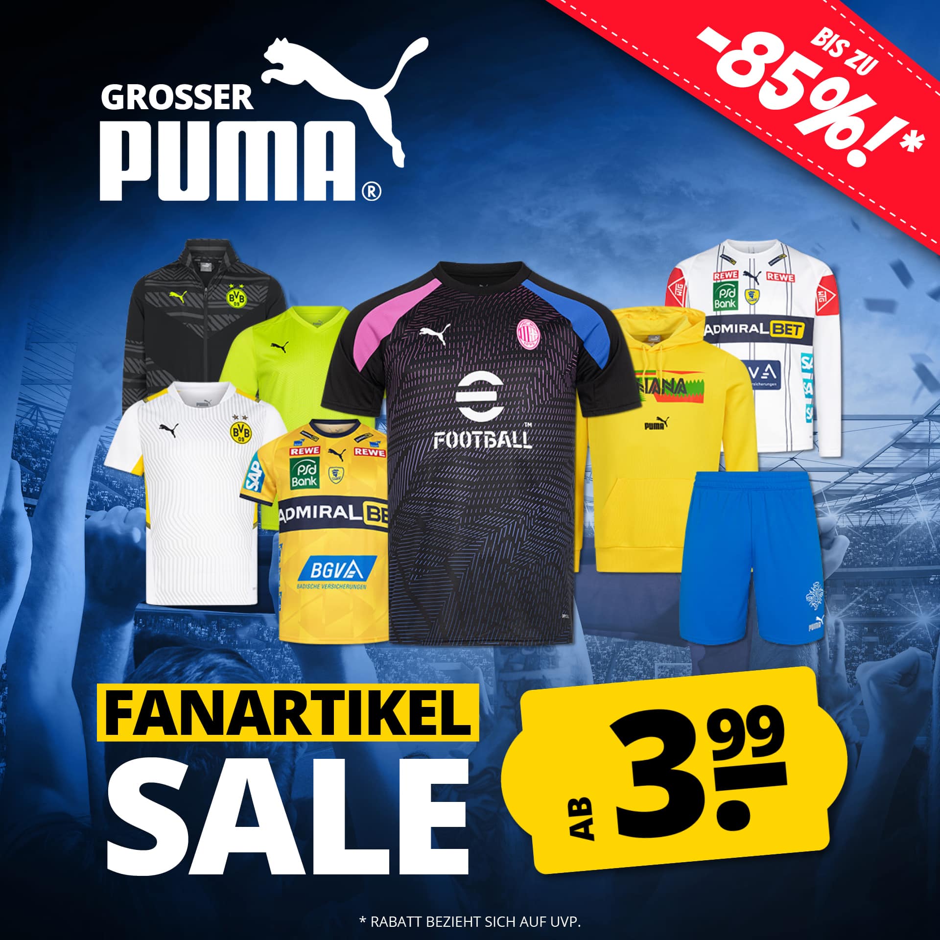 Thumbnail ⚽️ Puma Fanartikel-Sale: Jede Menge neue Deals - mit BVB, AC Mailand, DHB und mehr! 🤩