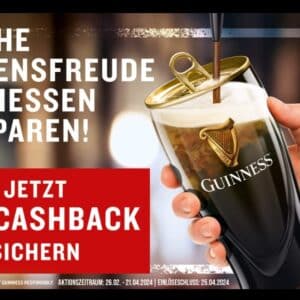 Guinness Draught Dosen 0,44l im Wert von Mind. 6 € kaufen und 2 € zurück erhalten