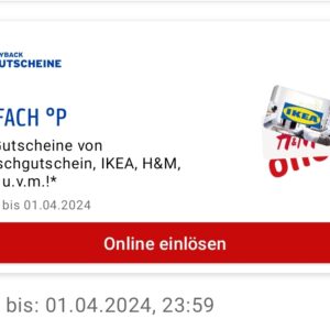 Payback Gutscheine - 16-fach auf viele Gutscheine - eventuell personalisiert bis 01.04.24