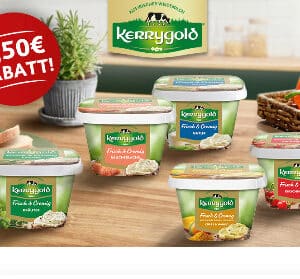 3x 0,50€ Cashback auf Kerrygold Frischkäse bei Scondoo