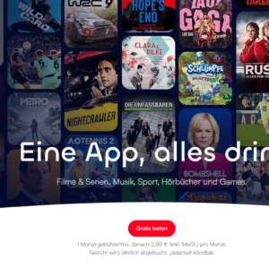 cliq.de Stream Anbieter - 1 Monat gratis testen