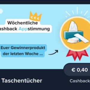 0,40€ Rabatt auf Taschentücher mit Marktguru